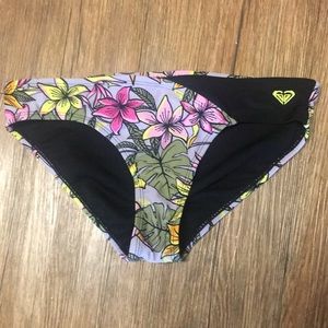 Roxy Tropical Floral Hipster Bikini Bottoms Size Small